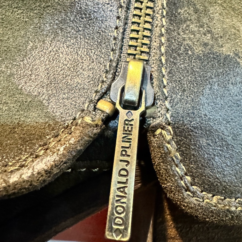 Donald J. Pliner Devi3 Olive Vintage Suede Boots - Picture 7 of 8